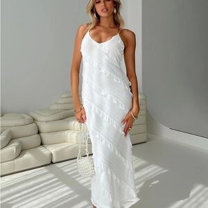 Princess Polly Lars white Maxi dress